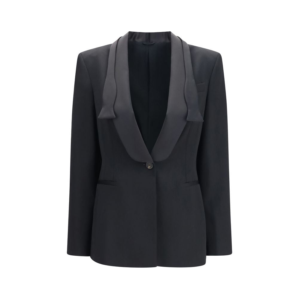 Black Wool Oves Aries Full-Length Jacket