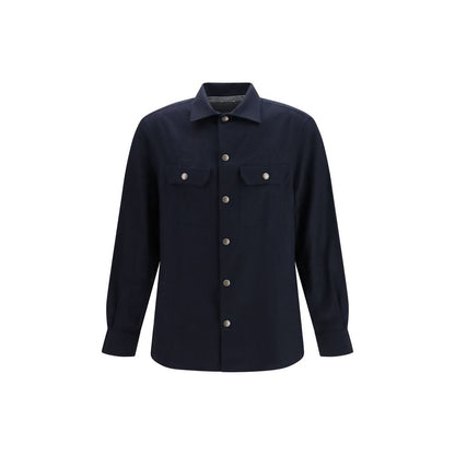 Blue Wool Oves Aries Shirt