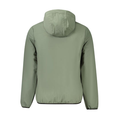 Green Polyester Men Jacket