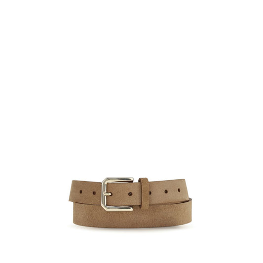 Beige Calf Leather Bos Taurus Regular Belt