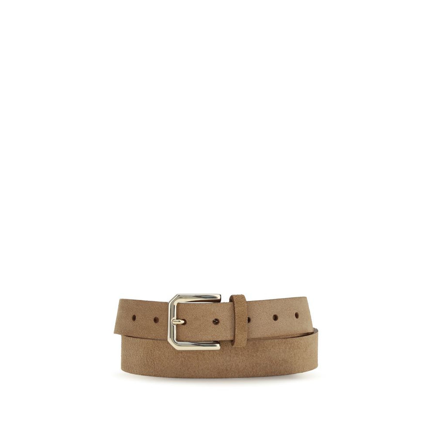 Beige Calf Leather Bos Taurus Regular Belt