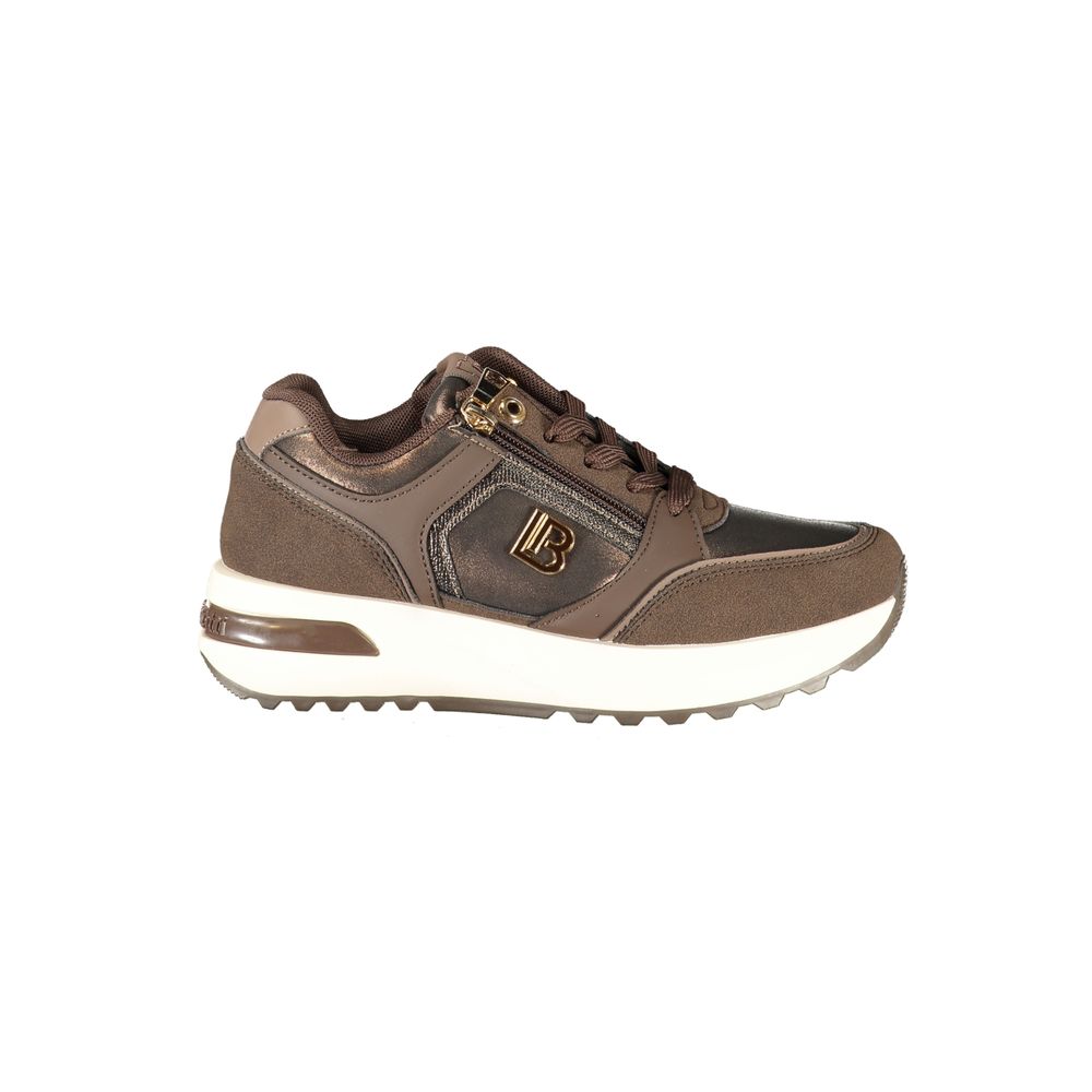 Brown Polyurethane Women's Sneaker