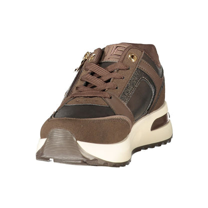 Brown Polyurethane Women's Sneaker