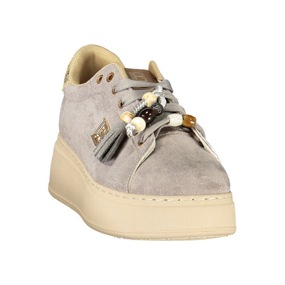 Grigio Polyurethane Women's Sneaker
