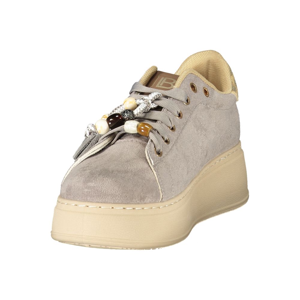 Grigio Polyurethane Women's Sneaker