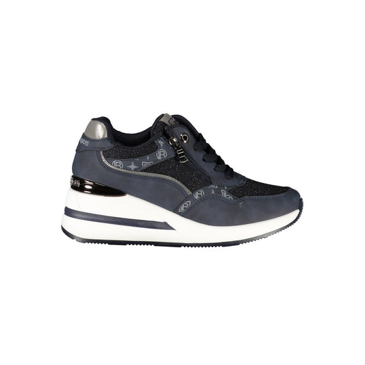 Blue Polyurethane Women's Sneaker