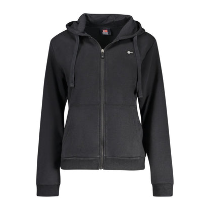 Black Cotton Women's Hoodie