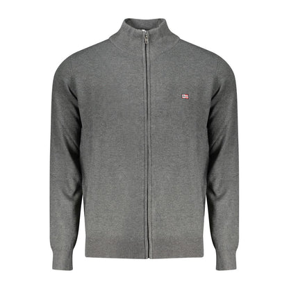 Grigio Polyamide Men Cardigan