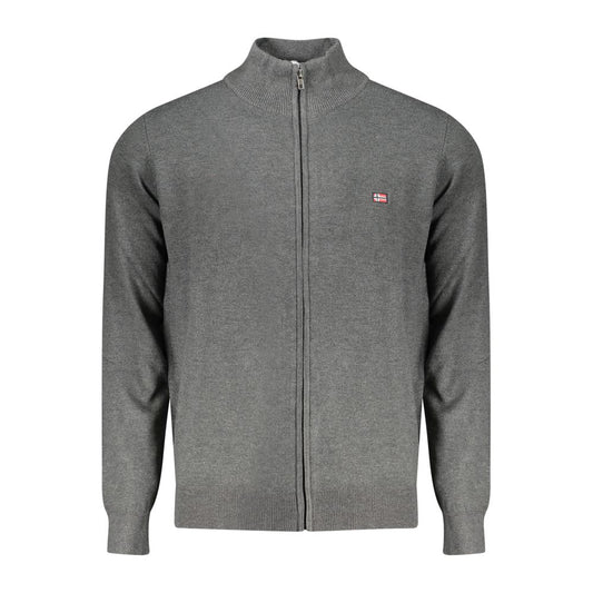 Grigio Polyamide Men Cardigan