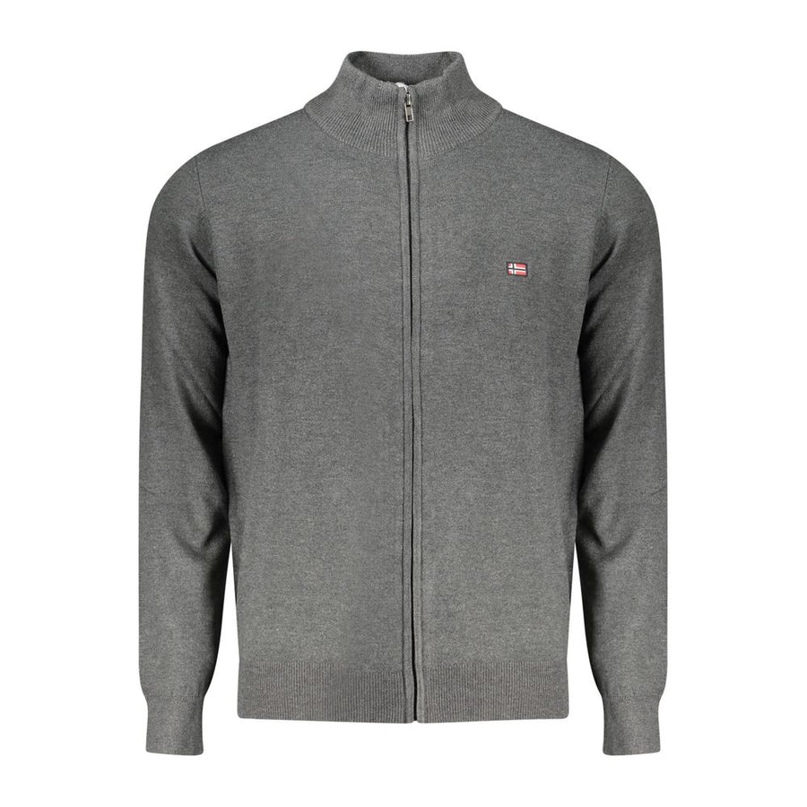 Grigio Polyamide Men Cardigan