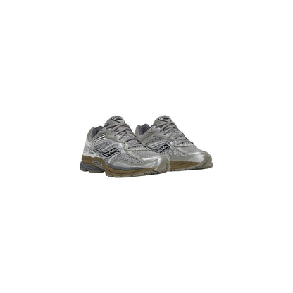 Silver Synthetic Athletic Sneakers