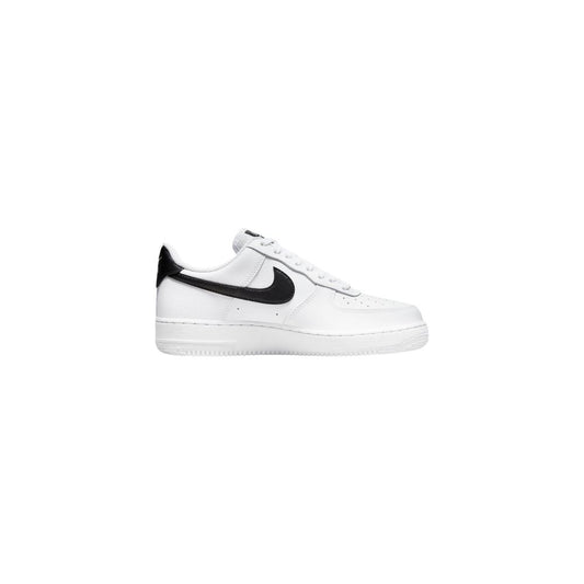 Black And White Leather Low Top Sneakers