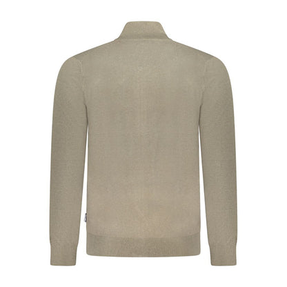 Green Polyester Men's Sweater