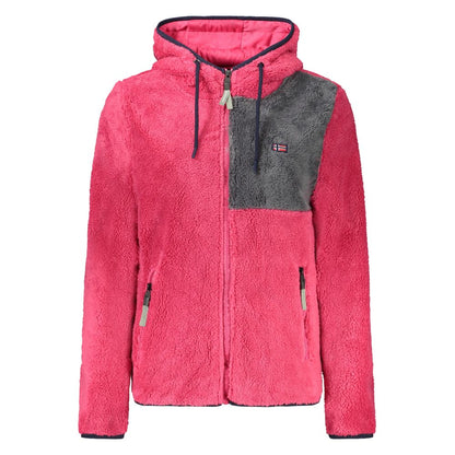 Pink Polyester Women's Sweatshirt