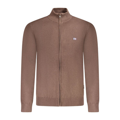 Brown Polyester Men's Sweater