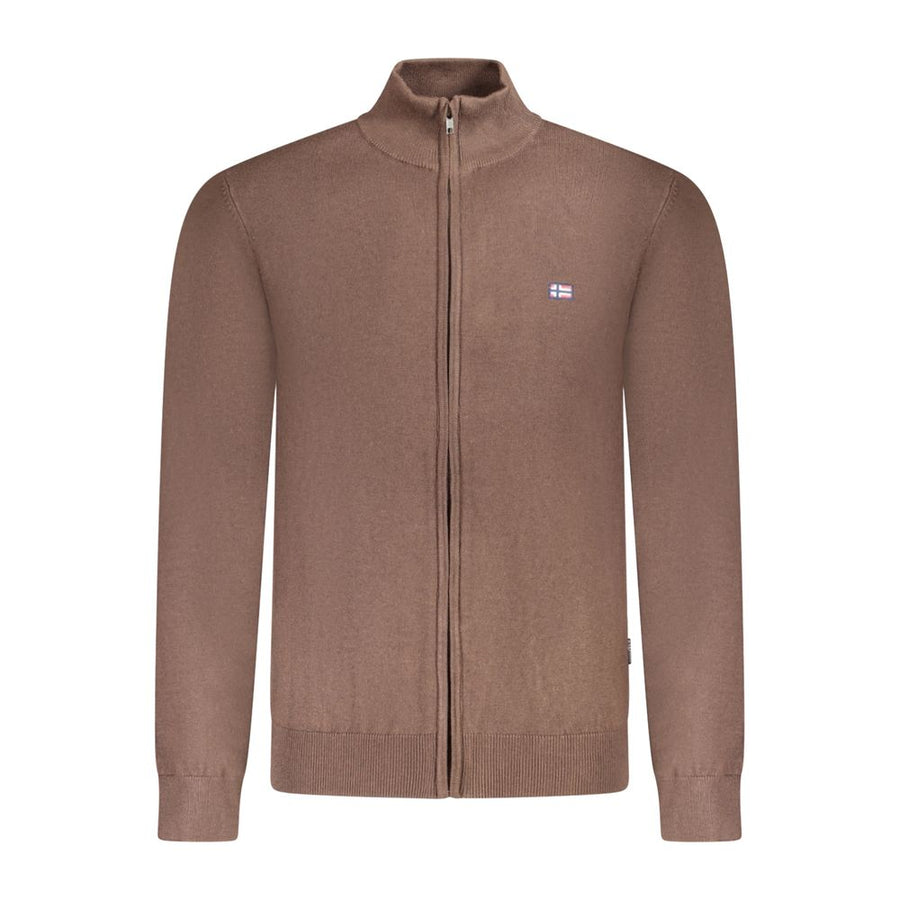Brown Polyester Men's Sweater