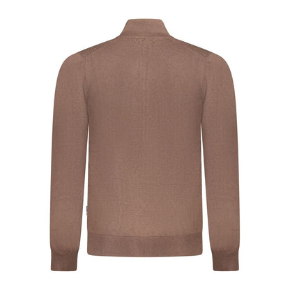 Brown Polyester Men's Sweater