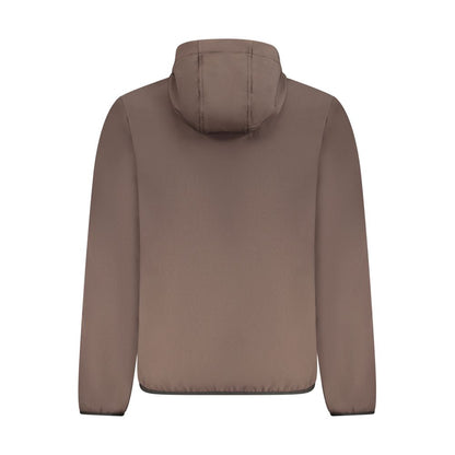 Brown Polyester Men's Jacket