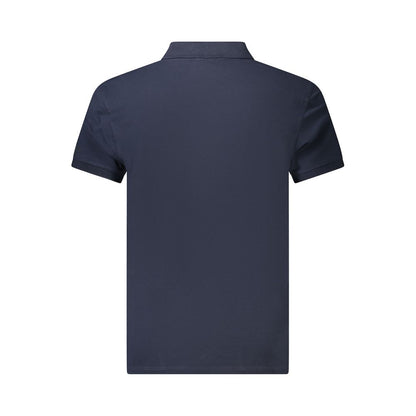 Blue Cotton Mens Polo Shirt