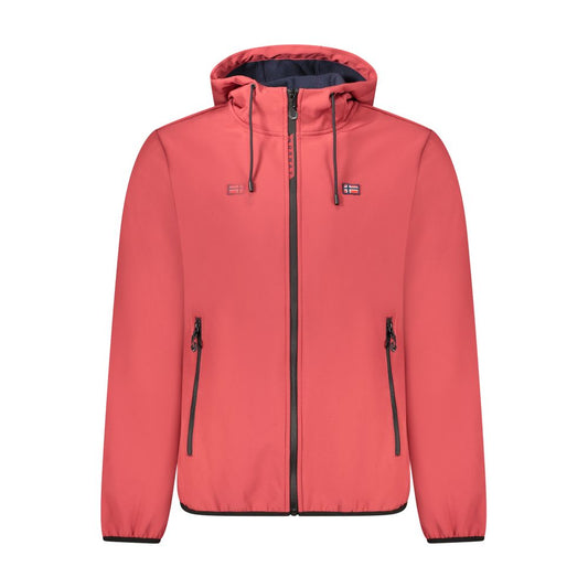 Rosso Polyester Men Jacket
