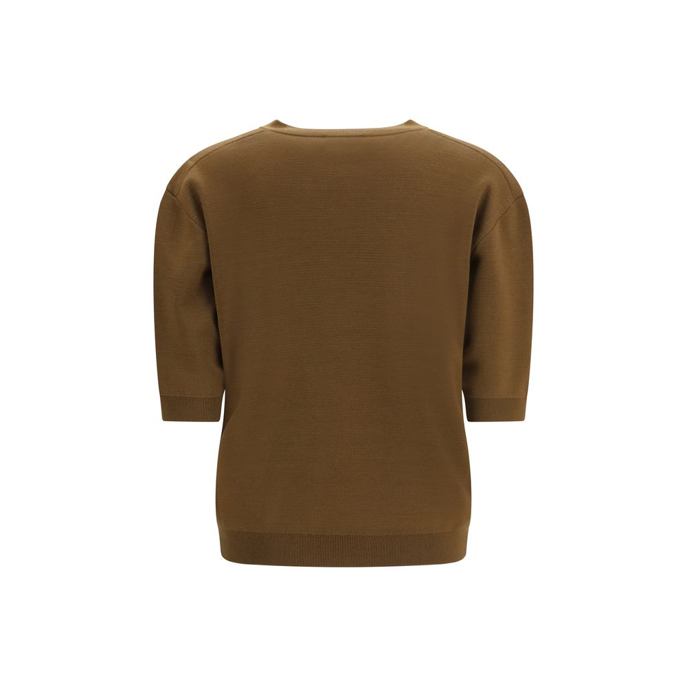 Brown Wool Oves Aries Cardigan