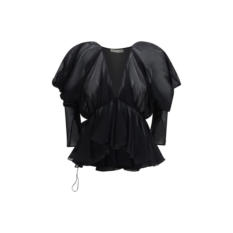 Black Silk Blouse