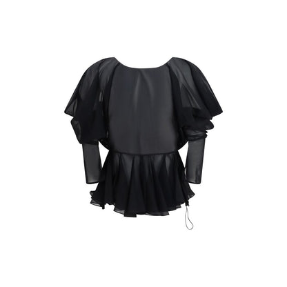 Black Silk Blouse