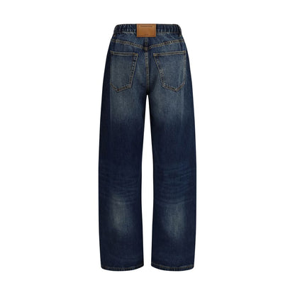 Blue Cotton Relaxed Fit Jeans