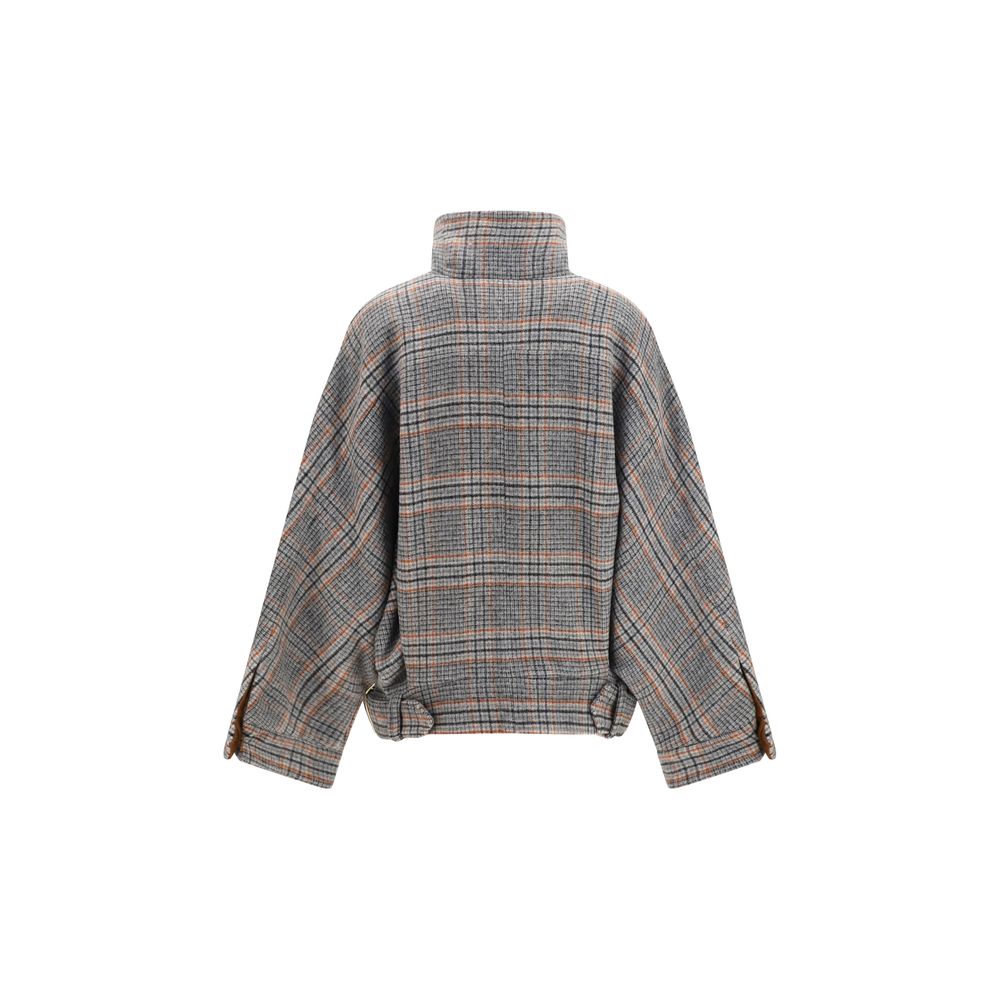 Gray Wool Oves Aries Bomber