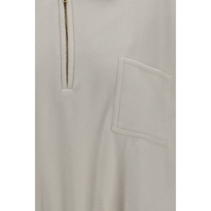 Beige Polyester Sweatshirt