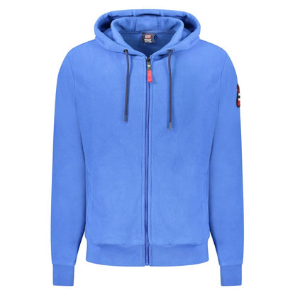 Blue Polyester Men's Sweatshirt