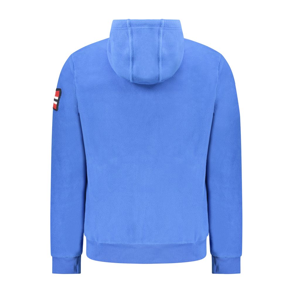 Blue Polyester Men's Sweatshirt