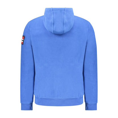 Blue Polyester Men's Sweatshirt