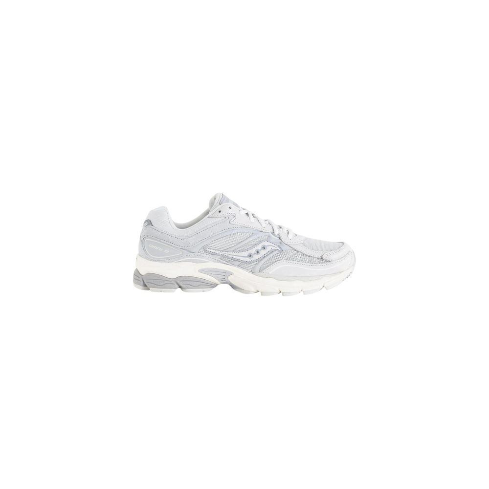 Gray Synthetic Athletic Sneakers