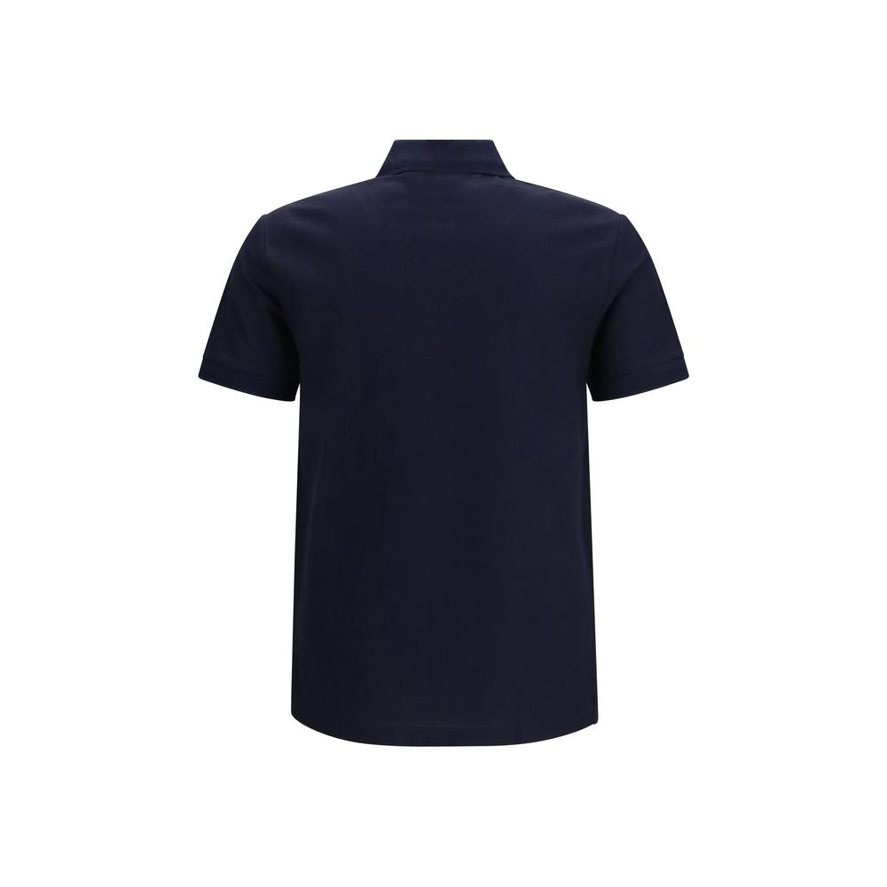 Blue Cotton Polo Shirt