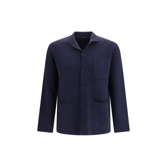 Blue Cashmere Cardigan