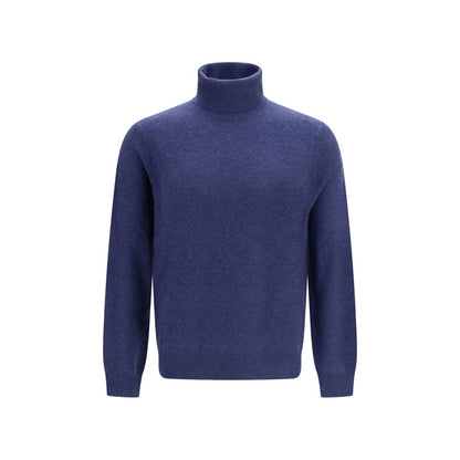 Blue Cashmere Turtleneck