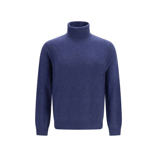 Blue Cashmere Turtleneck