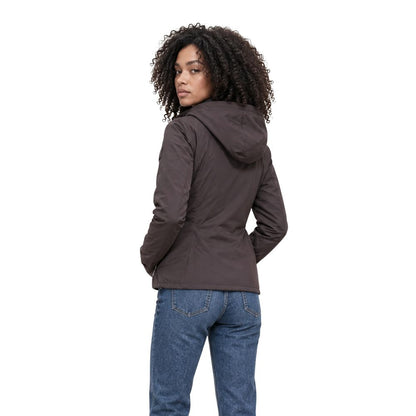 Brown Polyester Full-Length Jacket