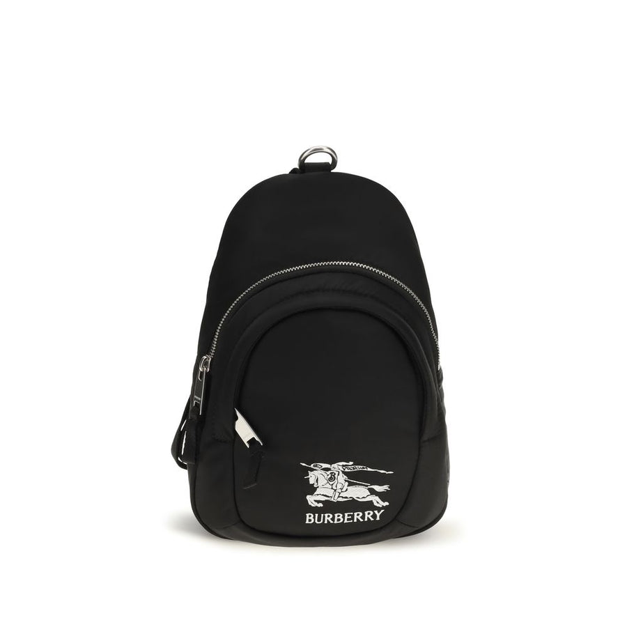 Black Fabric Shoulder Bag