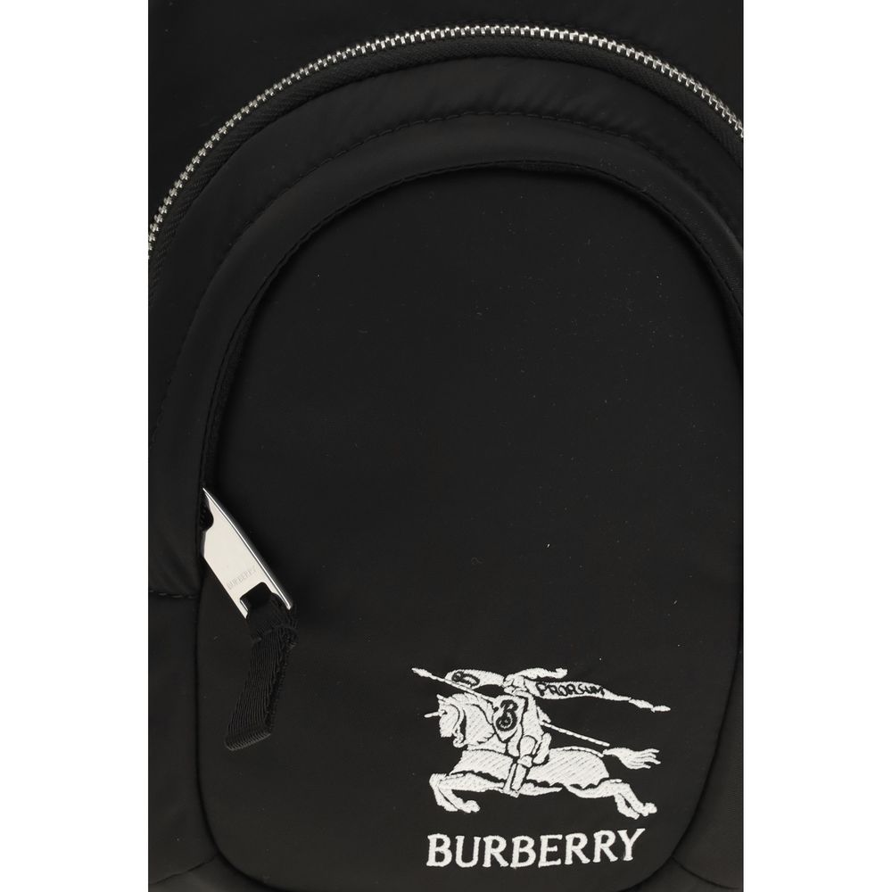 Black Fabric Shoulder Bag
