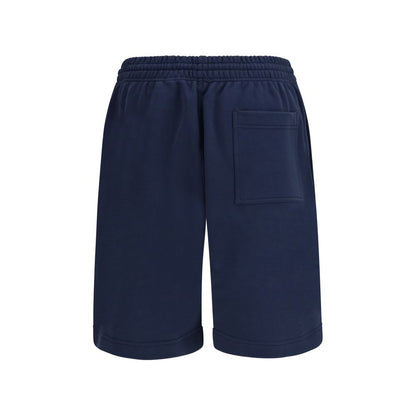 Blue Cotton Shorts