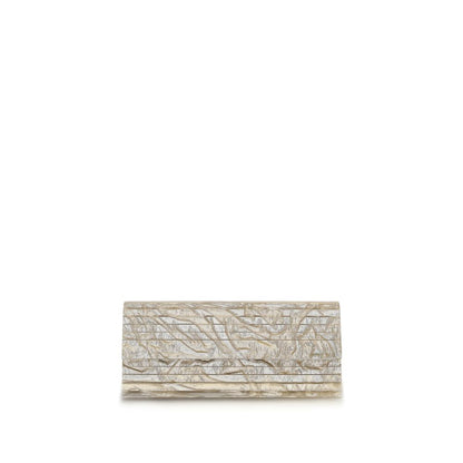 Gold Plexiglass Shoulder Bag