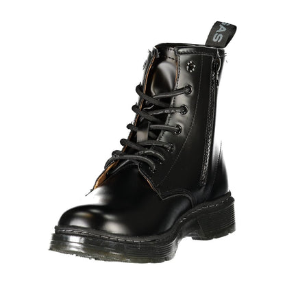 Black Polyurethane Women's Boot