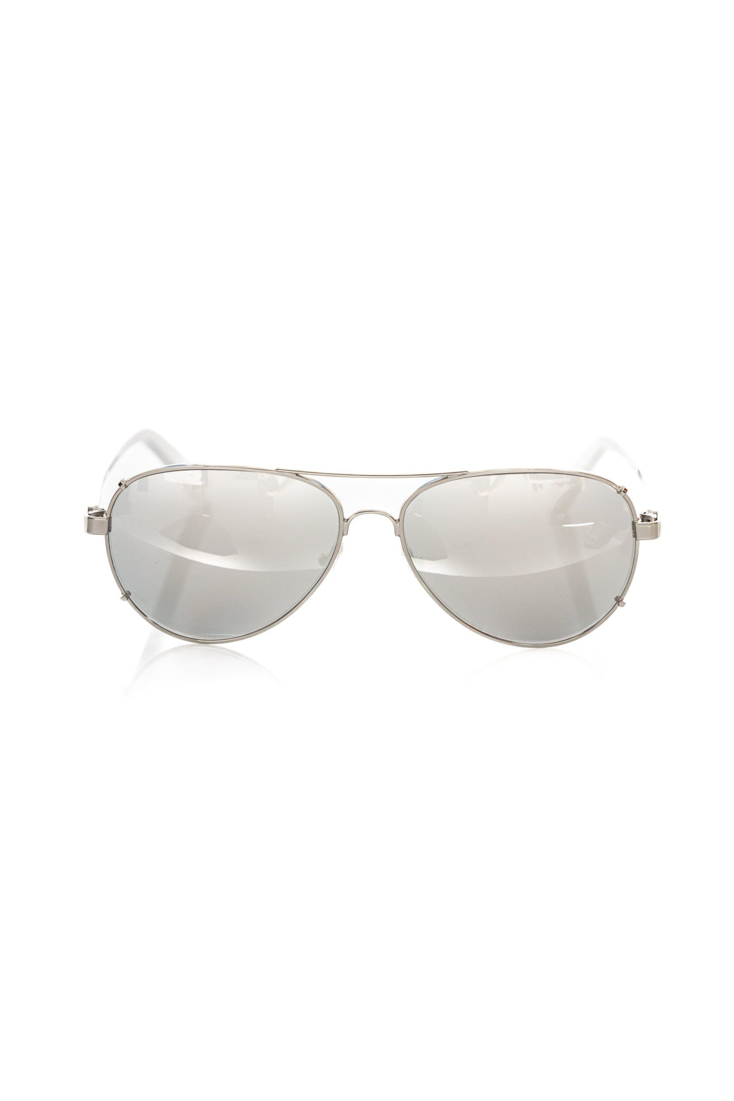 Silver Metallic Fibre Men Sunglass