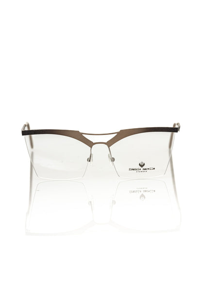 Gold Metallic Women's Eyeglass Frame