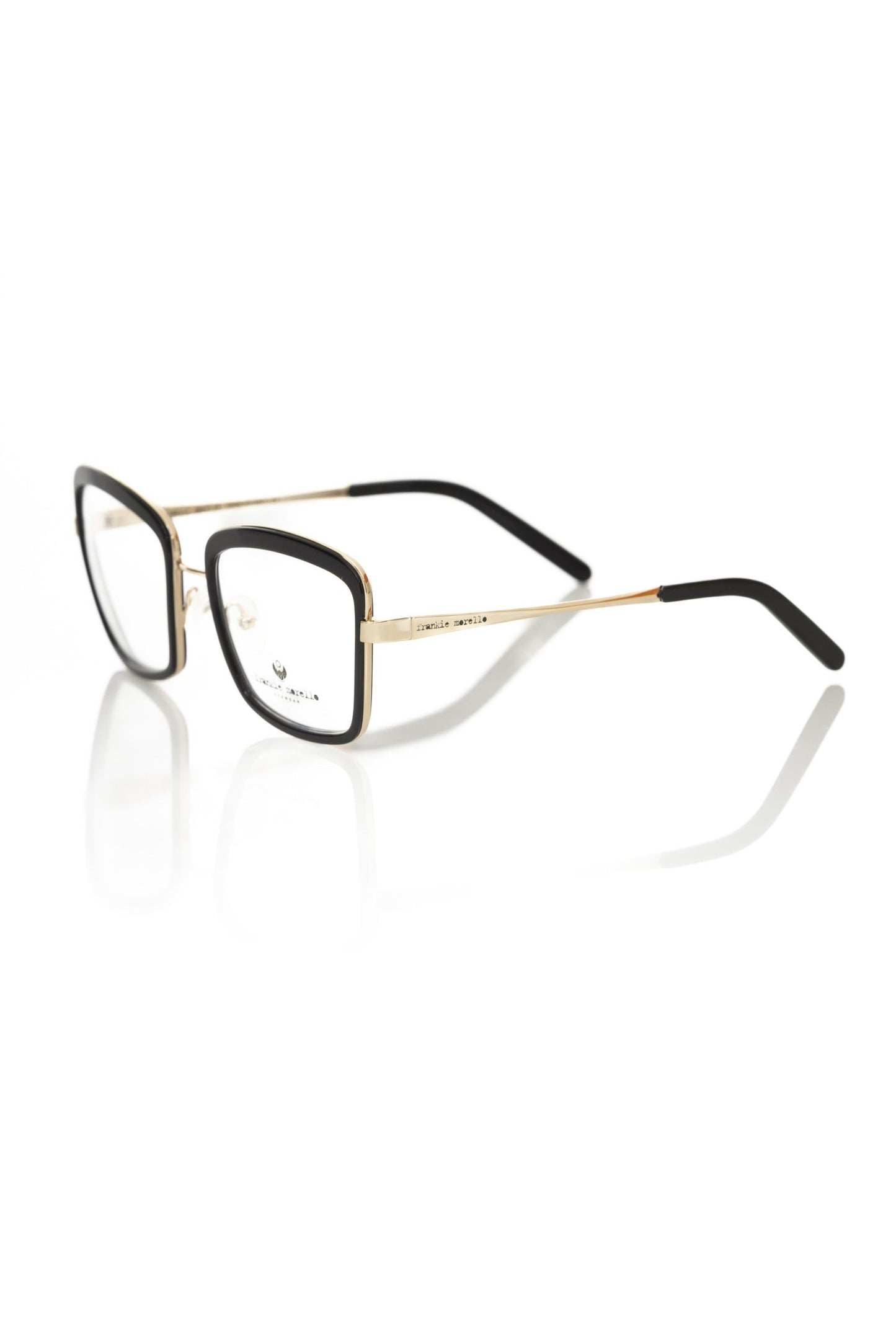 Black Metallic Women's Eyeglass Frame