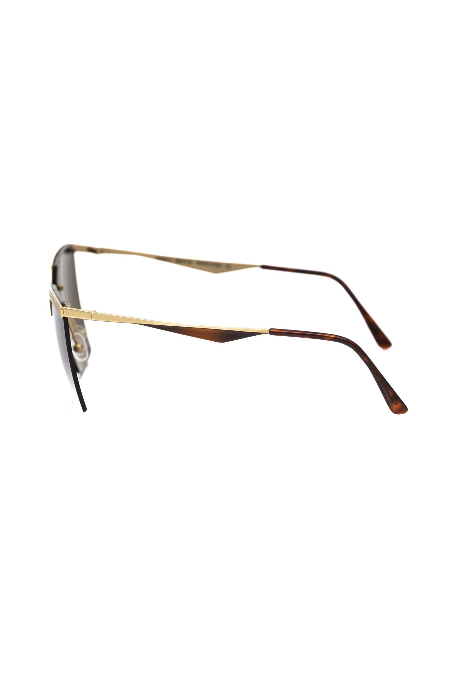 Gold Metallic Fibre Women's Sunglasses