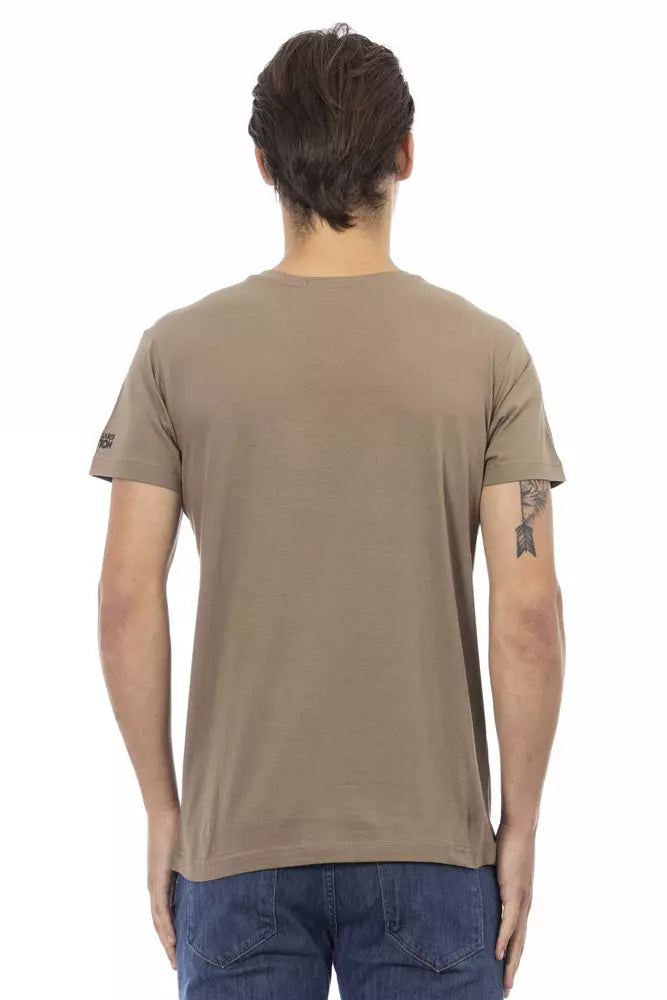 Brown Cotton T-Shirt