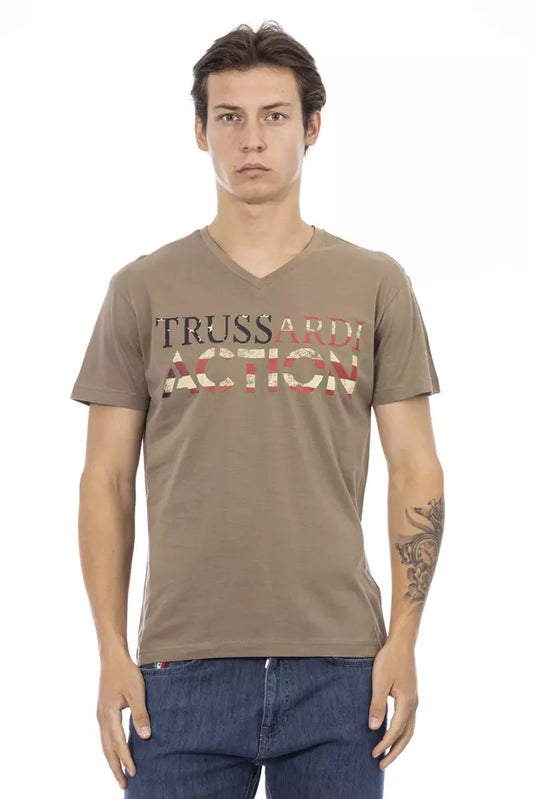 Brown Cotton T-Shirt